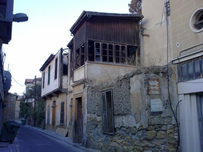 Nicosia Street deserted Buildings, Streetphotography Nicosia,Lefkosia