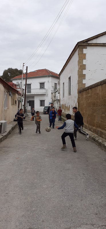 Eight a side street football