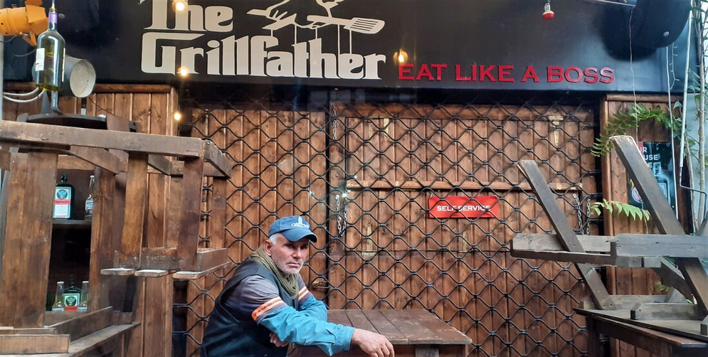 Grillfather Restaraunt, Lefkosa. No food, No staff but a customer waits