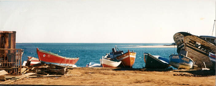 A shot of small, colourfull fishing boats, The Algarve, Portugal. Pentax P30 Photos, Photographic art, 