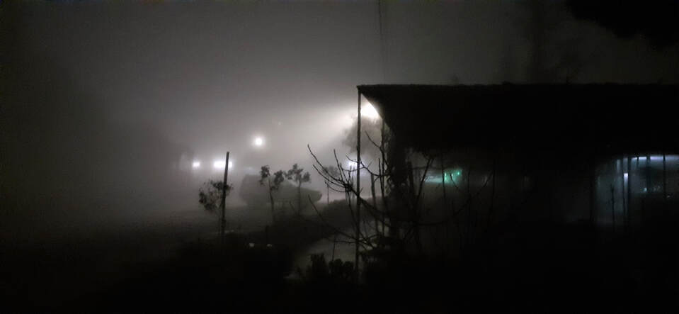 Fog on Ayios Stylianou, Strovolos,Nicosia