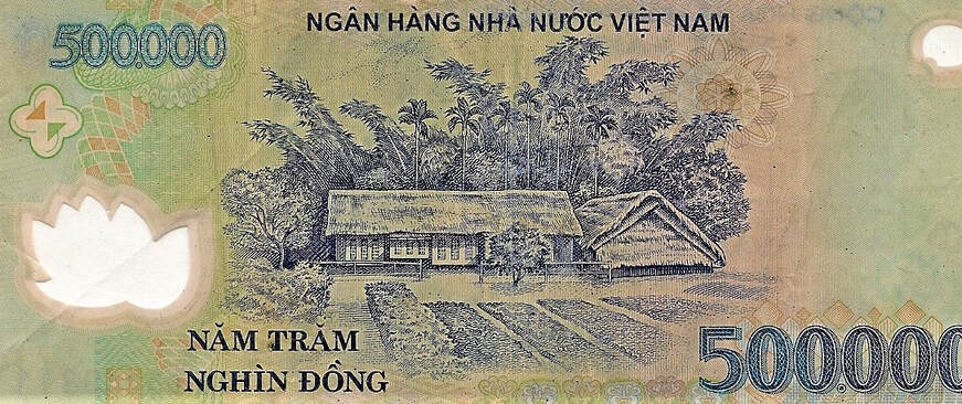 A Vietnames five hundred thousand dong note. Donate to AVIEWSCENE